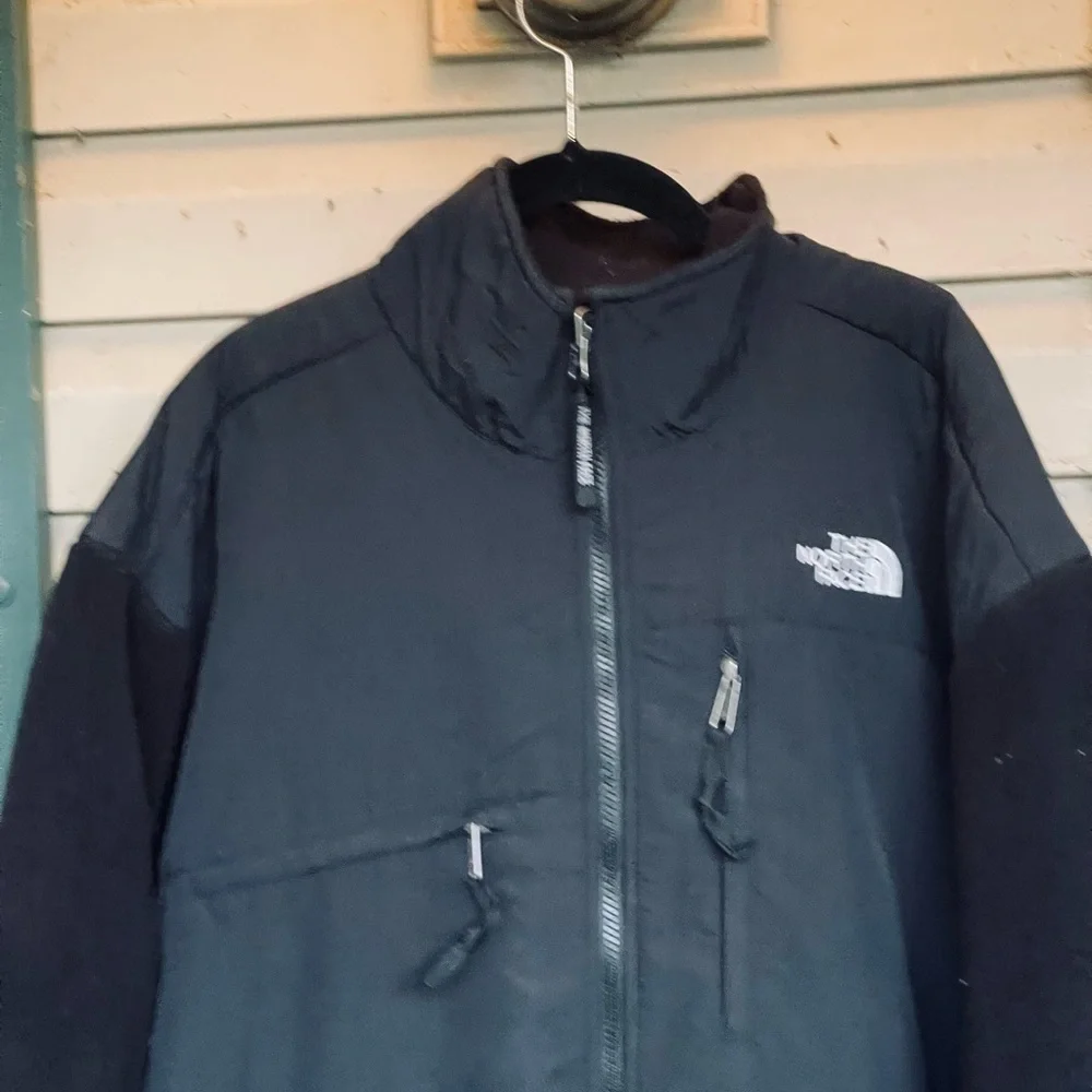 The North Face Denali Dual Panel Fleece and Nylon Black Relaxed Fit Jacket